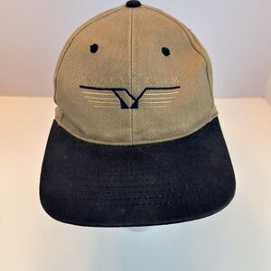 GulfStream Aerospace Tan & Blue Baseball Cap Snapback